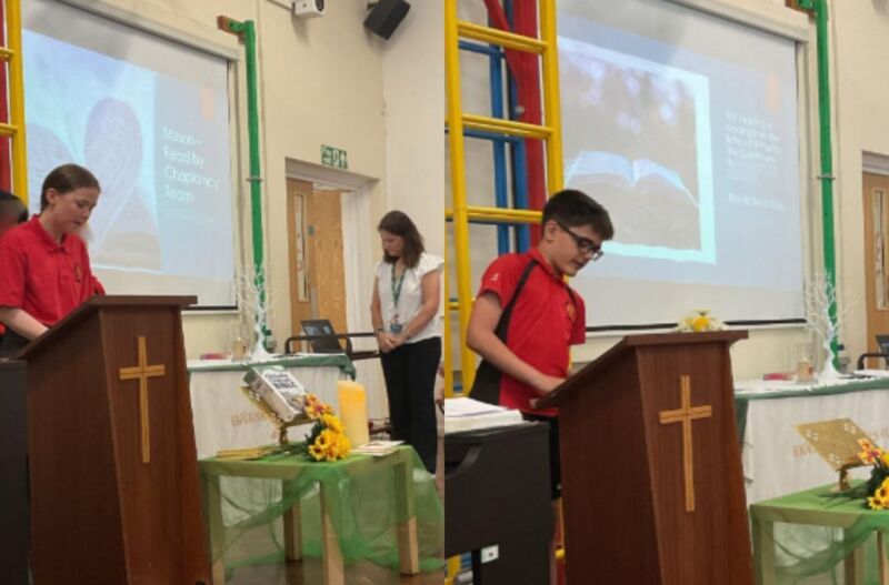 Image for the Tweet beginning: We welcomed parishioners into school